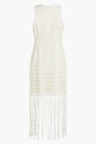 JANETTE COTTON MESH MIDI DRESS