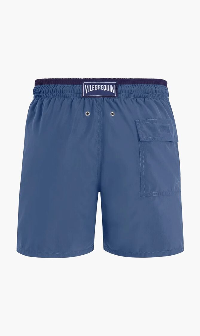 Solid Elasticated Swim Shorts