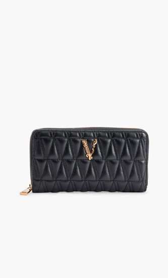 LONG WALLET ZIPPED VIRTUS QUILTED NAPPA