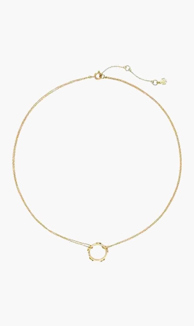 Miller Stud Circle Pendant Necklace