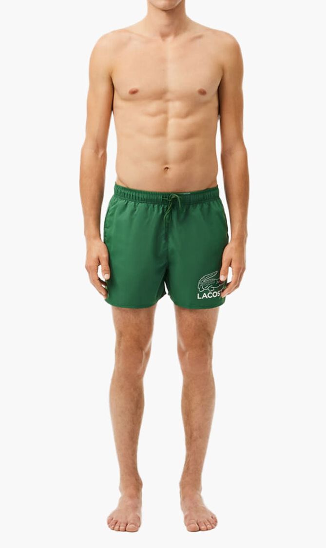 Croc Print Swim Trunks