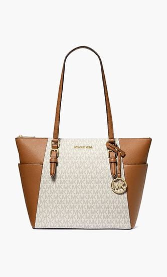 Charlotte Large Logo Tote Bag