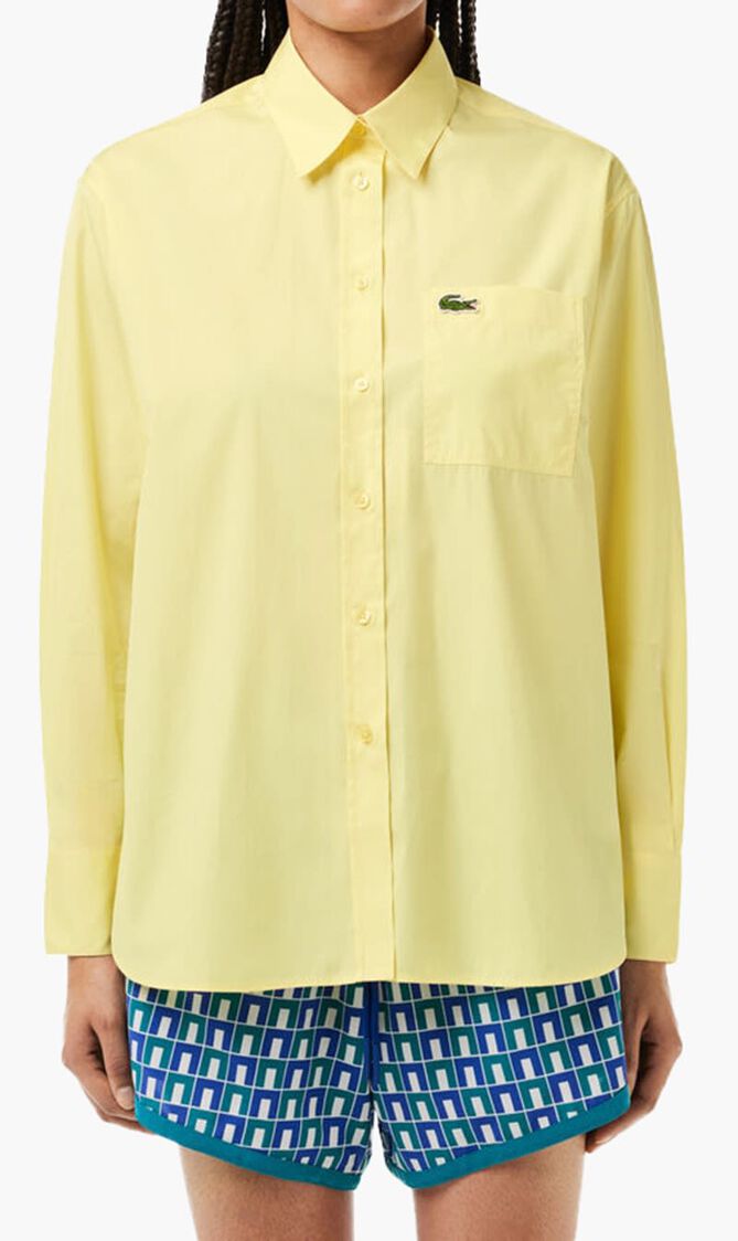 Oversized Fit Cotton Poplin Shirt