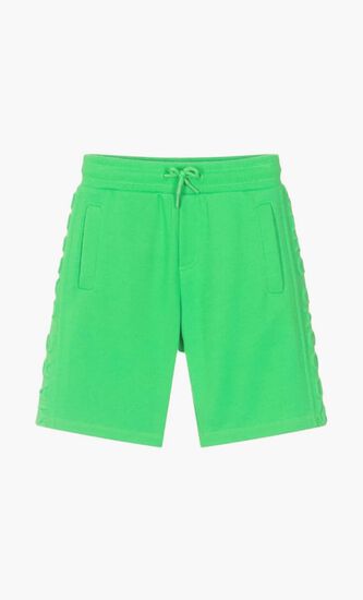 Embossed Cotton Shorts