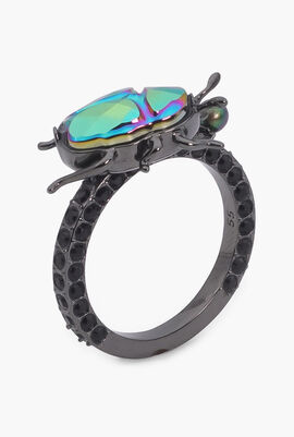 Magnetized Scarab Beetle Ring, 58mm