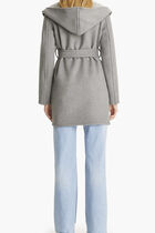 HOODED WOOL COAT