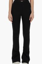 SLEEK SPLIT LEGGINGS BLACK WHITE