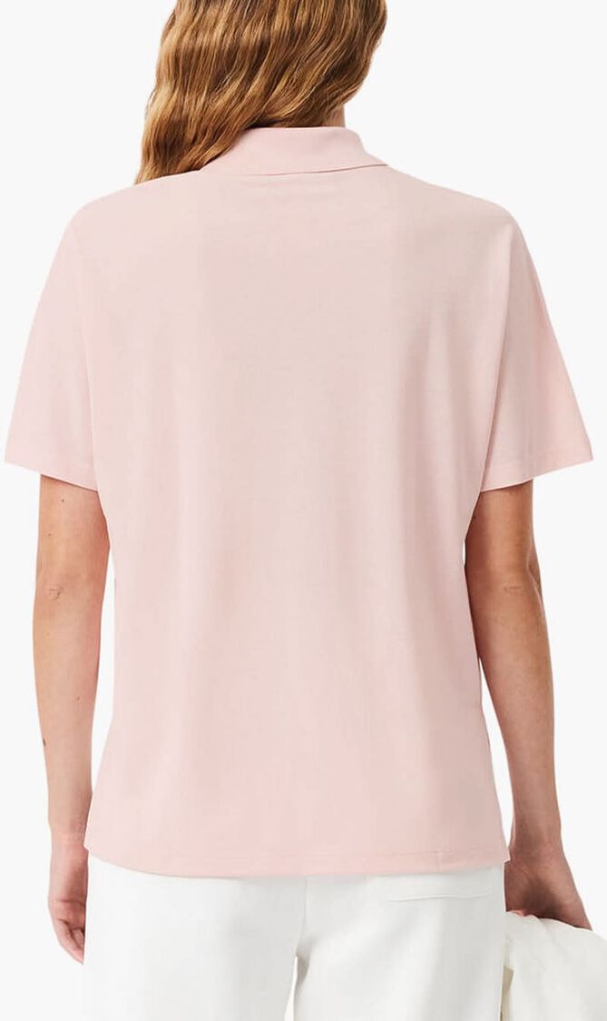 Relaxed Fit Fluid Pique Polo Shirt