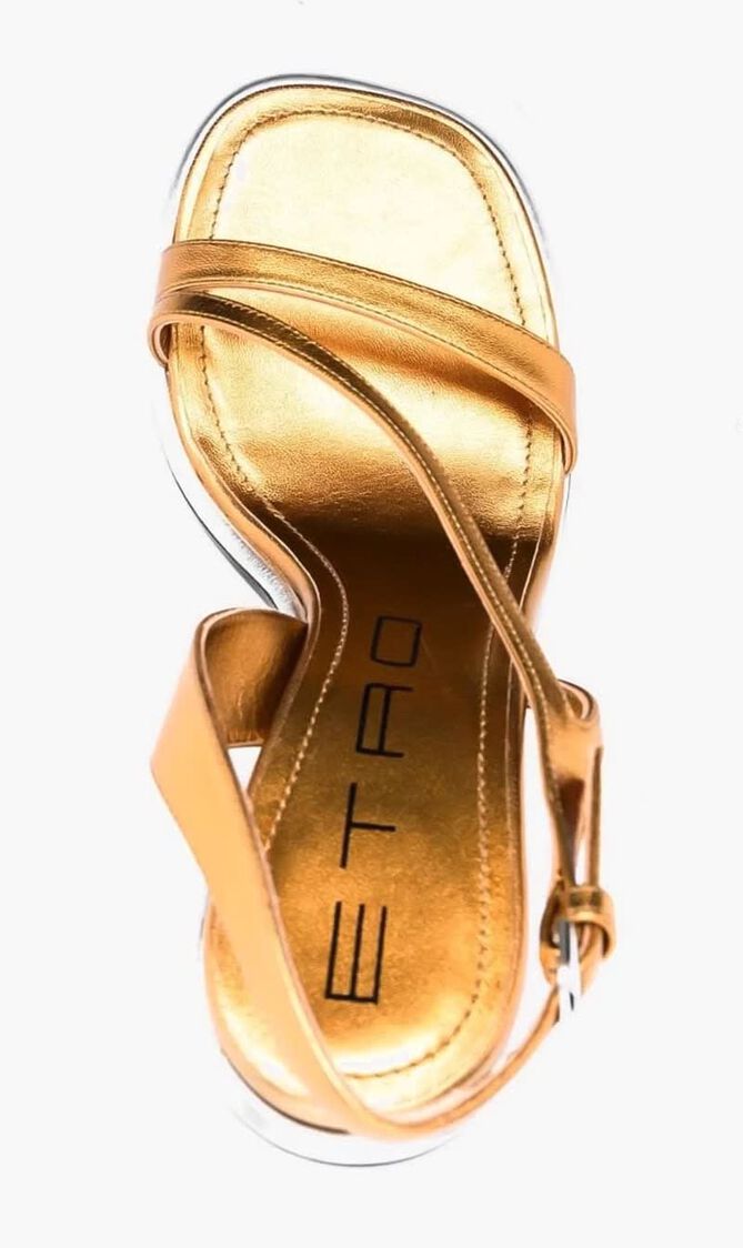 100 Metallic Leather Sandals