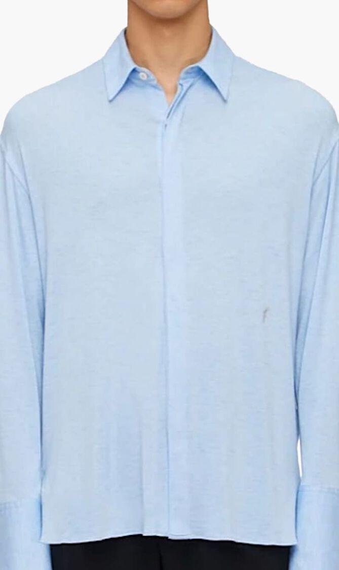 SUSTVISCOSE JERSEY STRETCH SPORT SHIRT WITH LONG SLEEVES