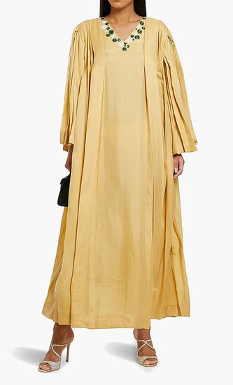 Pleated Maxi Dress