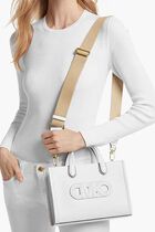 Gigi Small Embossed Leather Messenger Bag