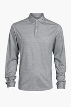 Solid Long Sleeve Polo