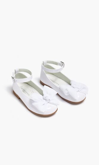 Leather Bow Ballerinas