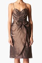 Strap Chestnut Midi Dress