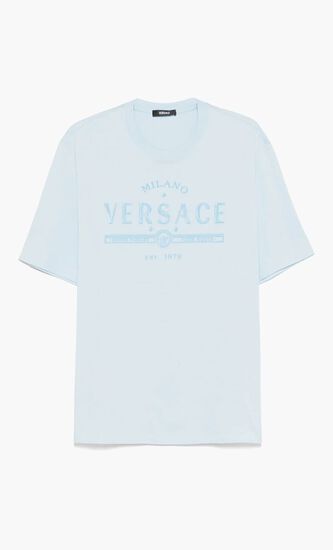 T-SHIRT COMPACT COTTON JERSEY FABRIC + NEVER FORGET VERSACE PRINT
