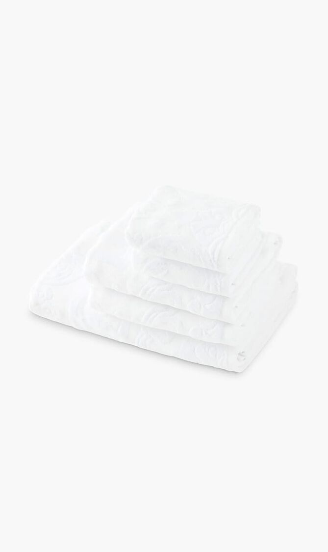 DGA ALL DECORS 5 PIECES BATH TOWELS SET WHITE