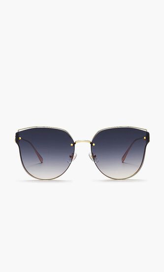 Half Rim Aviator Sunglasses