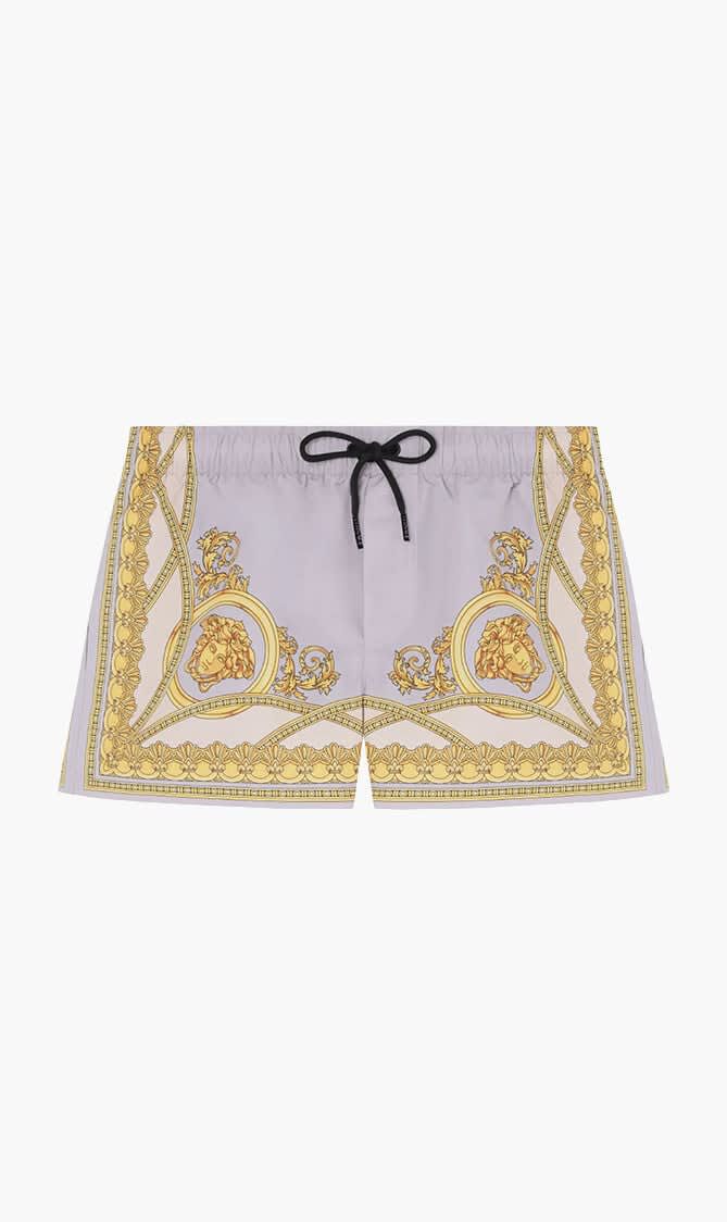 SWIM SHORTS NYLON GOLFO RECYCLED FABRIC HERITAGE PRINT