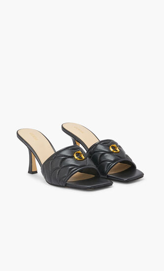 QUILTED MULE SANDAL
