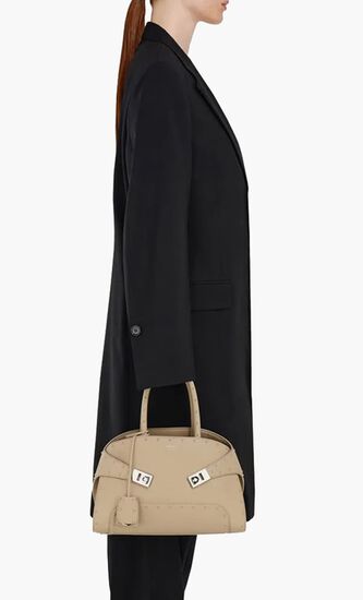 Hug Studded Medium Handbag