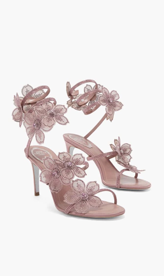 BLUSH SATIN BLUSH ROSE STRASS
