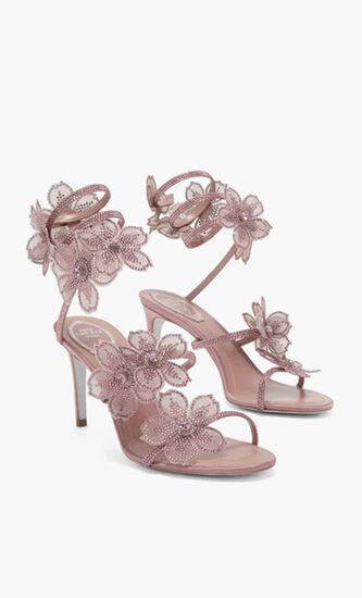 BLUSH SATIN BLUSH ROSE STRASS