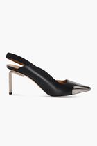 LACE UP HIGH ALLEN FRAME PUMP BLACK SILV