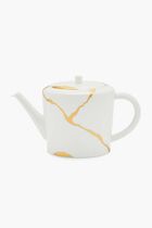 BRD SET TEAPOT TUMBLER CREAMER MUG KINTSUGI