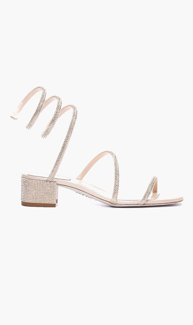 BEIGE SATIN/C.GOLDEN SHADOW STRASS