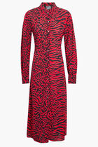 KL ANIMAL PRINT SHIRT DRESS