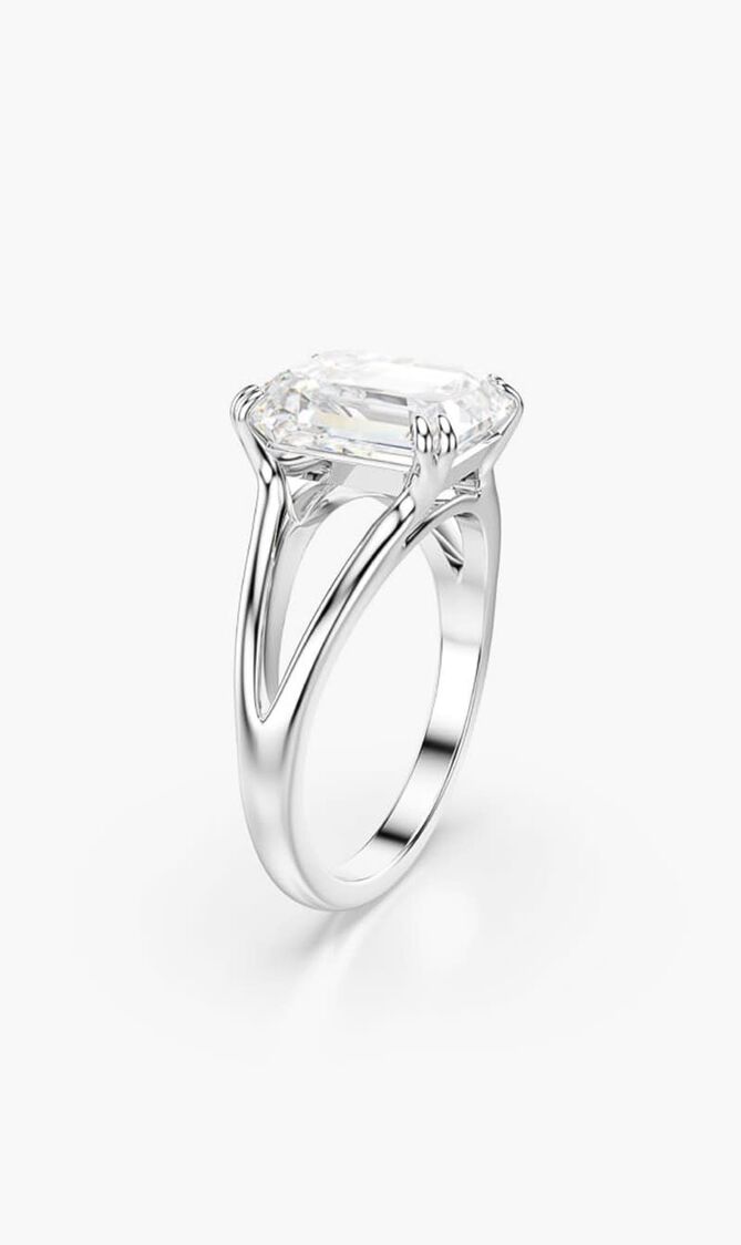 RE STILLA RING OCTAGON WHITE RHS 58 MM