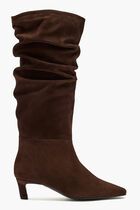 KALILA SUEDE BROWN LEATHER BOOTS