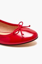 CHARLOTTE RED PATENT BALLET FLATS