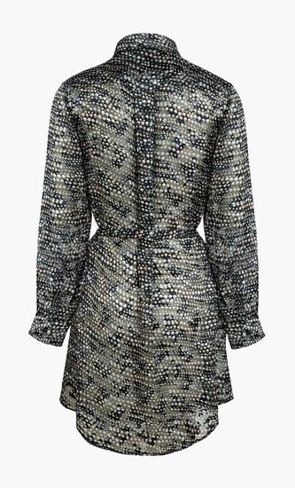 Pearl Silk Shirt Dress