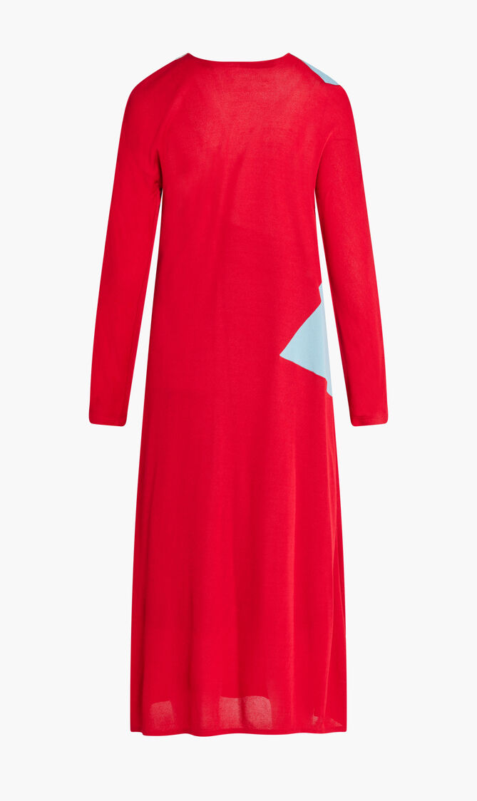 COLORBLOCK HONEYCOMB JERSEY DRESS