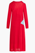 COLORBLOCK HONEYCOMB JERSEY DRESS