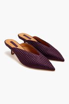 STRADA KITTEN HEEL SATIN