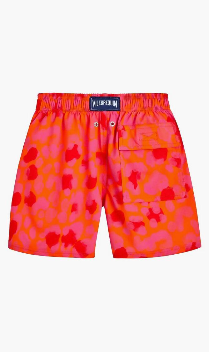 Abstract Turtle Leopard Swim Shorts