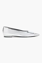 Leather Pointed Toe Ballerinas