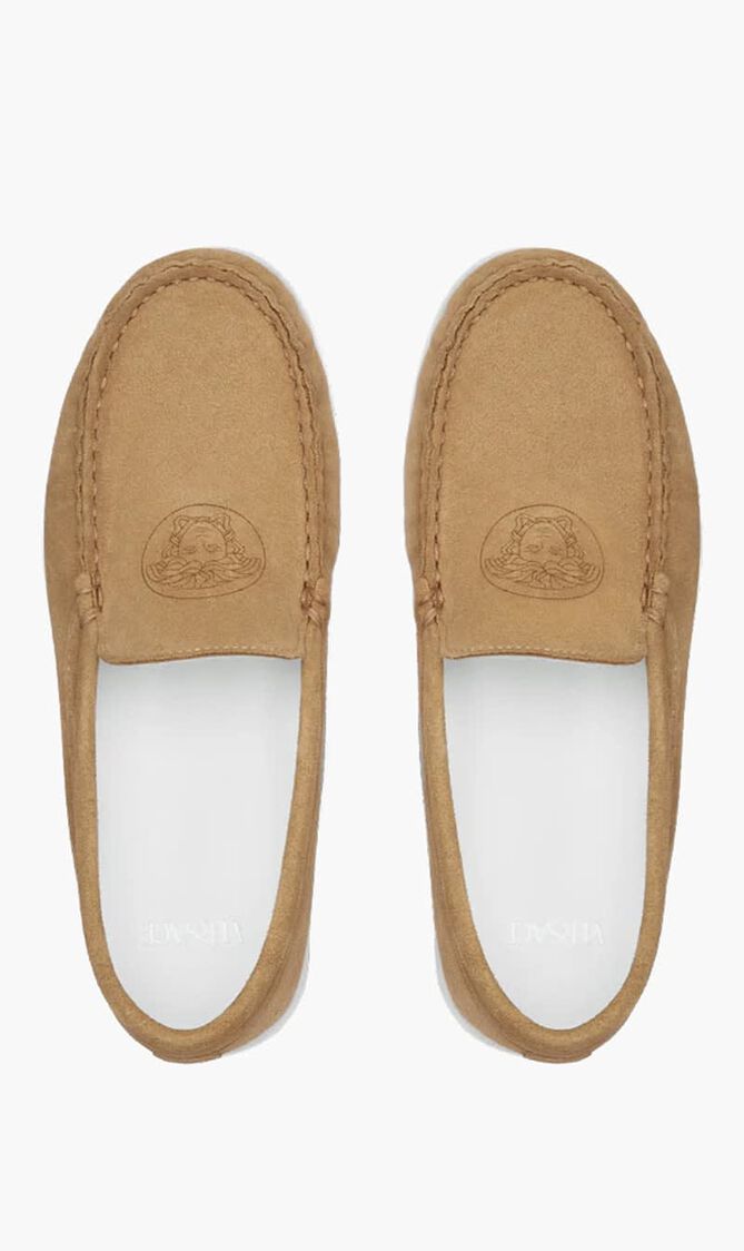 Suede Medusa Loafers