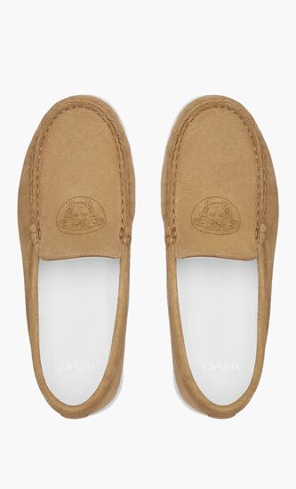Suede Medusa Loafers