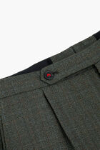 Belted Button Closure Trousers