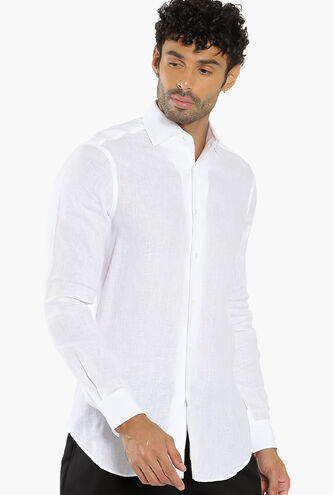 Plain Linen Long Sleeves Shirt