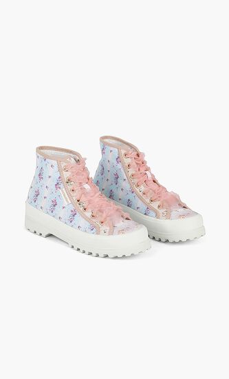 Floral Organza Ribbon Sneakers