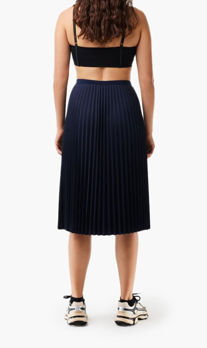 Elasticised Waist Pleated Skirt