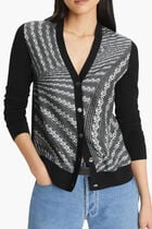Silk Front Cardigan