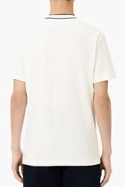 Stretch Pique Stripe Collar T-shirt