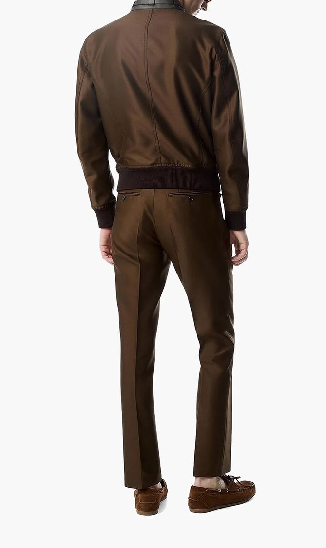 Wool and Silk Biker Jacket