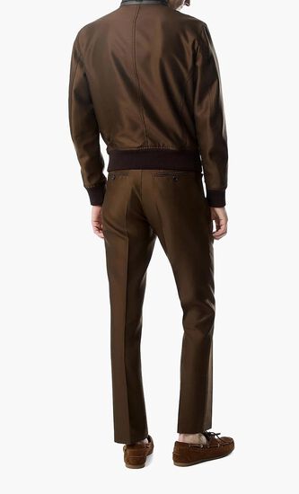 Wool and Silk Biker Jacket